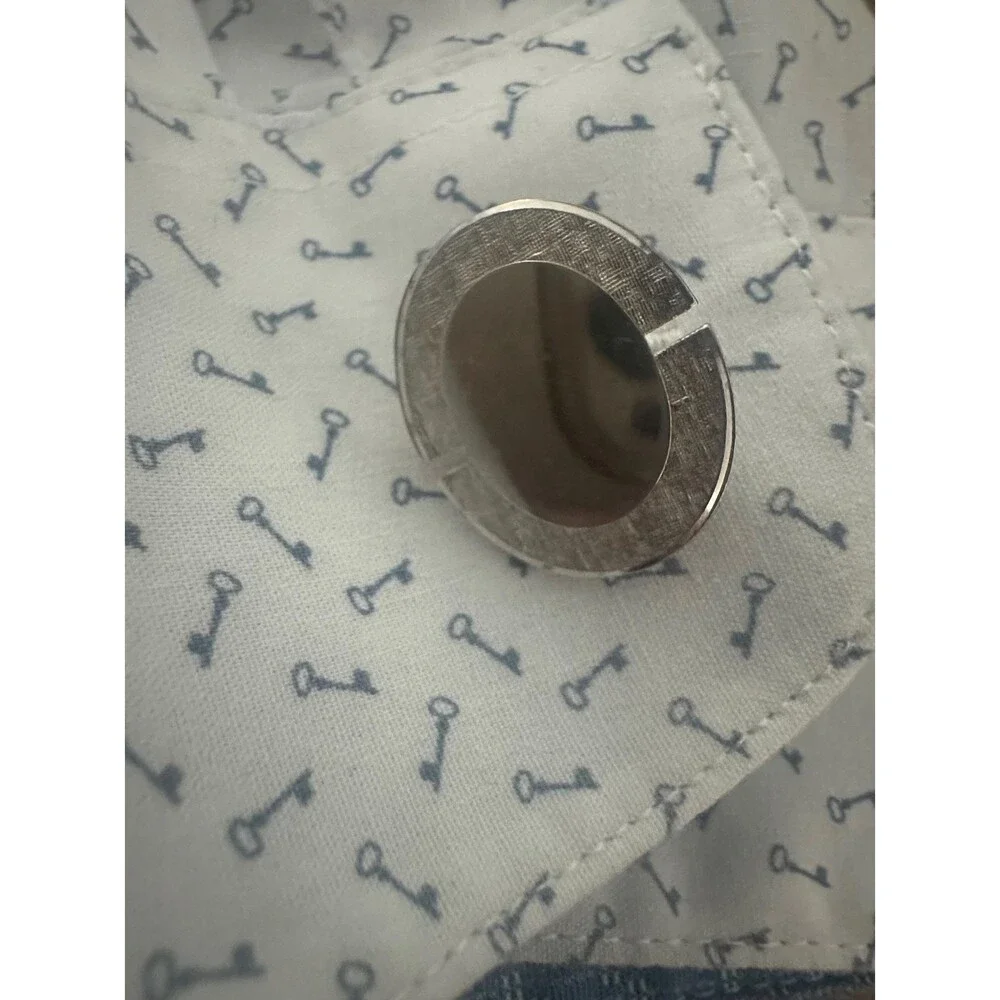Vintage MCM Cuff Links with Matching Tie Clip